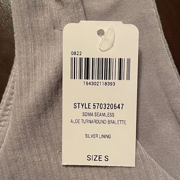 Soma Seamless Aloe Turnaround Bralette Size Small NWT - Picture 6 of 7